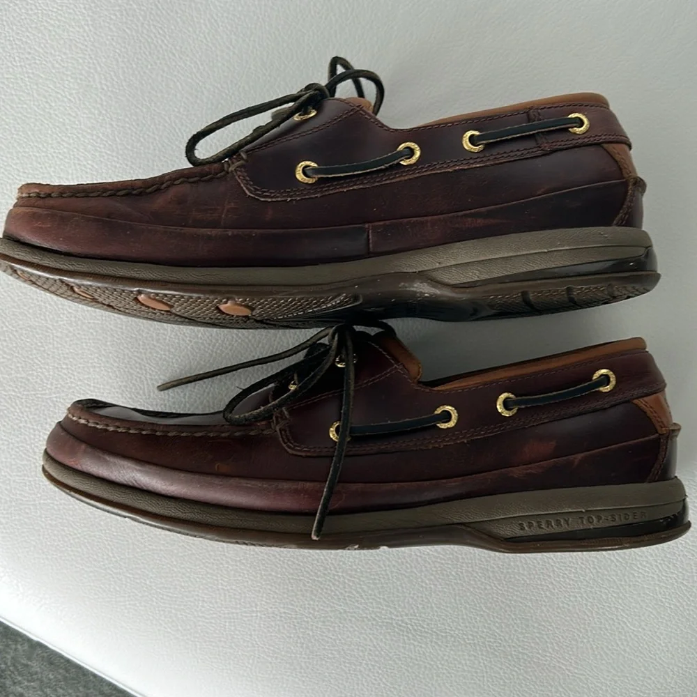 Sperry Topsider Gold Cup Collection Classic Brown Leather Men's Shoes, Size 9